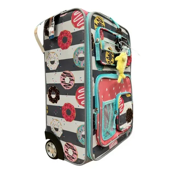 Foto 3 pulgar | Maleta Infantil Con Ruedas Mochila Viaje Niña Donas