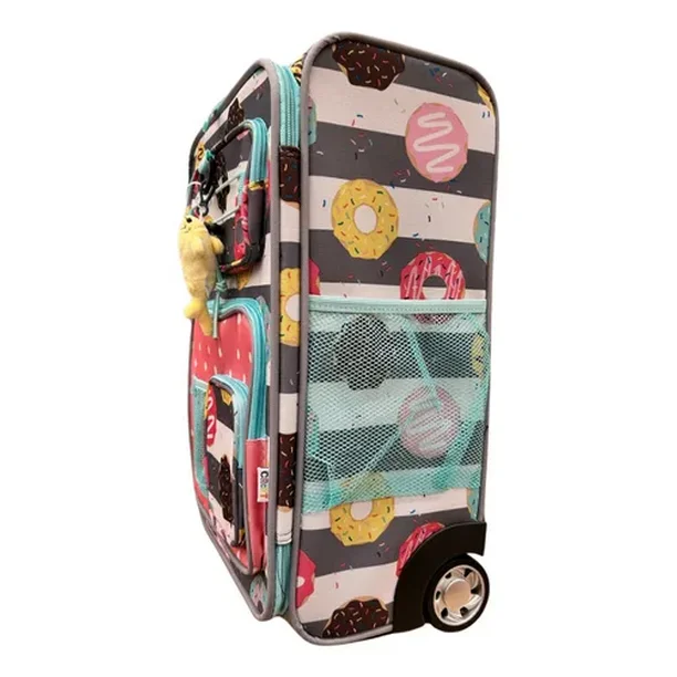 Foto 4 pulgar | Maleta Infantil Con Ruedas Mochila Viaje Niña Donas