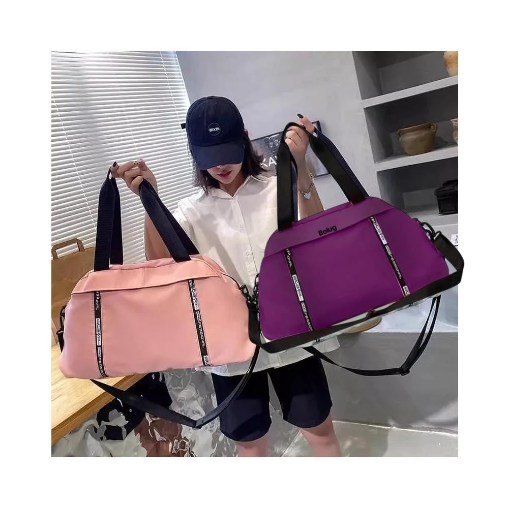 Foto 5 pulgar | Maleta Belug  Deportiva Gym Viaje Morral Violeta