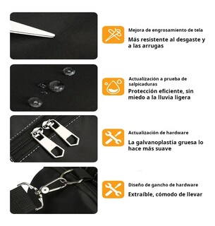 Foto 5 | Maleta Lab.g Deportiva Impermeable Bolsillos Negro