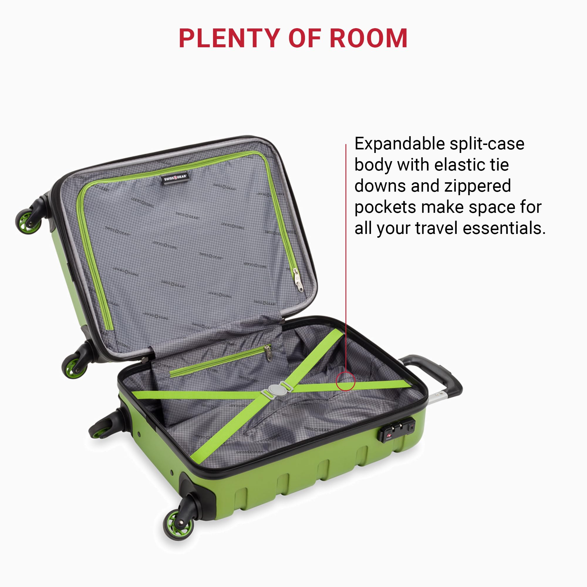 Foto 7 pulgar | Equipaje Swissgear 7366 Hardside Ampliable  Verde  19 Pulgadas - Venta Internacional.