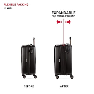 Foto 5 | Equipaje Swissgear 7272 Energie Con Superficie Rígida Expandible De 30 Pulgadas Color Negro - Venta Internacional.