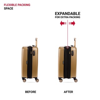 Foto 5 | Equipaje De Mano Swissgear 7272 Energie De 19 Pulgadas Con Spinner Gold - Venta Internacional.