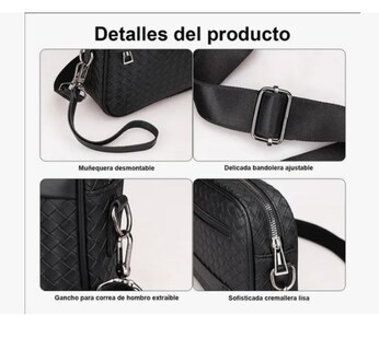 Foto 3 | Bandolera Hombres Crossbody Bolso Moderno Maletin Hombre