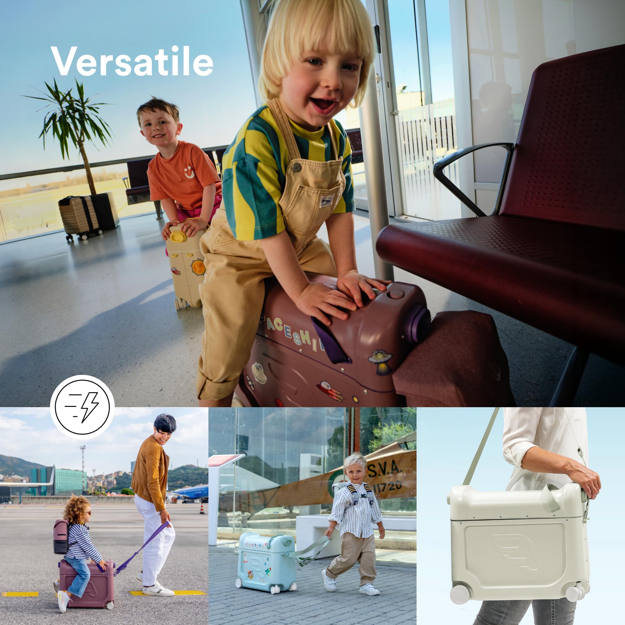 Foto 4 | Maleta Ride-on Stokke Jetkids Bedbox Para Niños De 2 A 7 Años  Color Gris Medianoche - Venta Internacional.