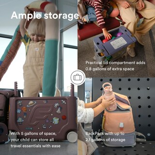 Foto 5 | Travel Bundle Stokke Jetkids Bedbox Ride-on Maleta Gris Medianoche - Venta Internacional.