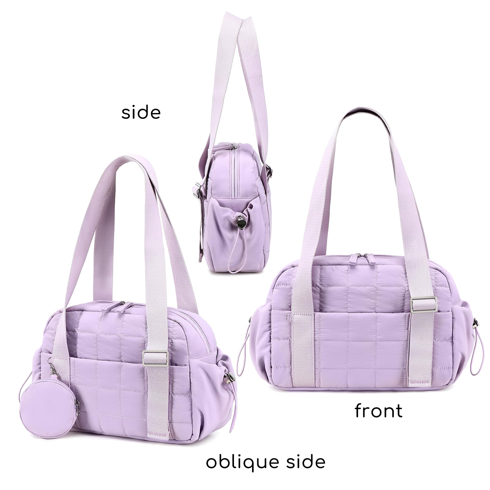 Foto 7 | Minibolsa De Gimnasio Camtop Para Mujer  Acolchada Y Acolchada  Color Morado - Venta Internacional.