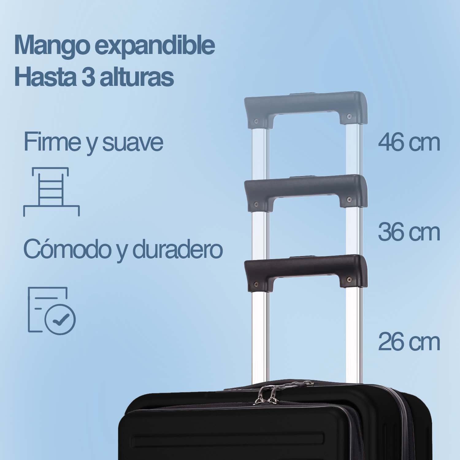 Foto 6 | Maleta de Mano Travel Teche con Ruedas color Gris