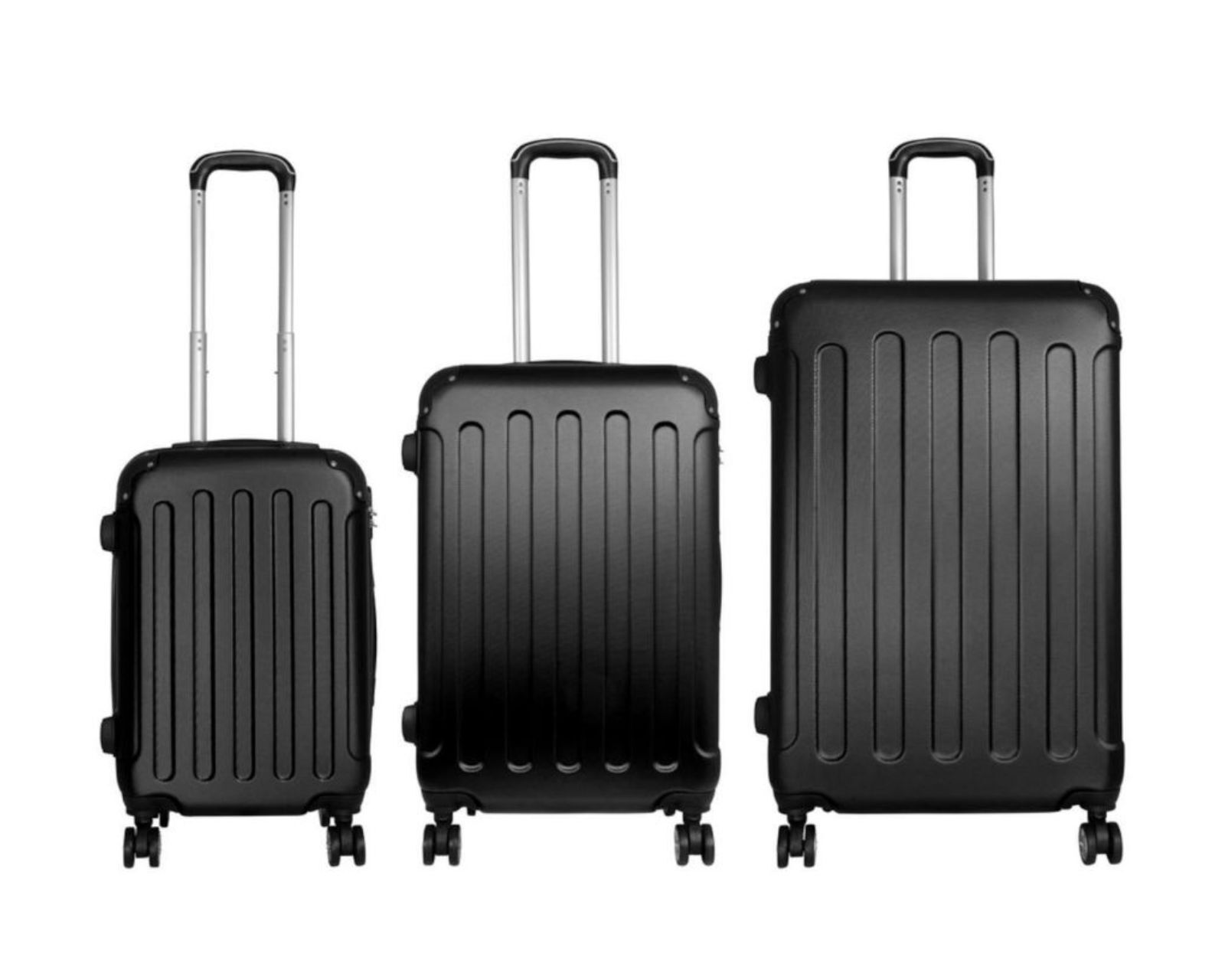Foto 1 | Juego de Maletas Bluelander con Ruedas color Negro 3 Piezas
