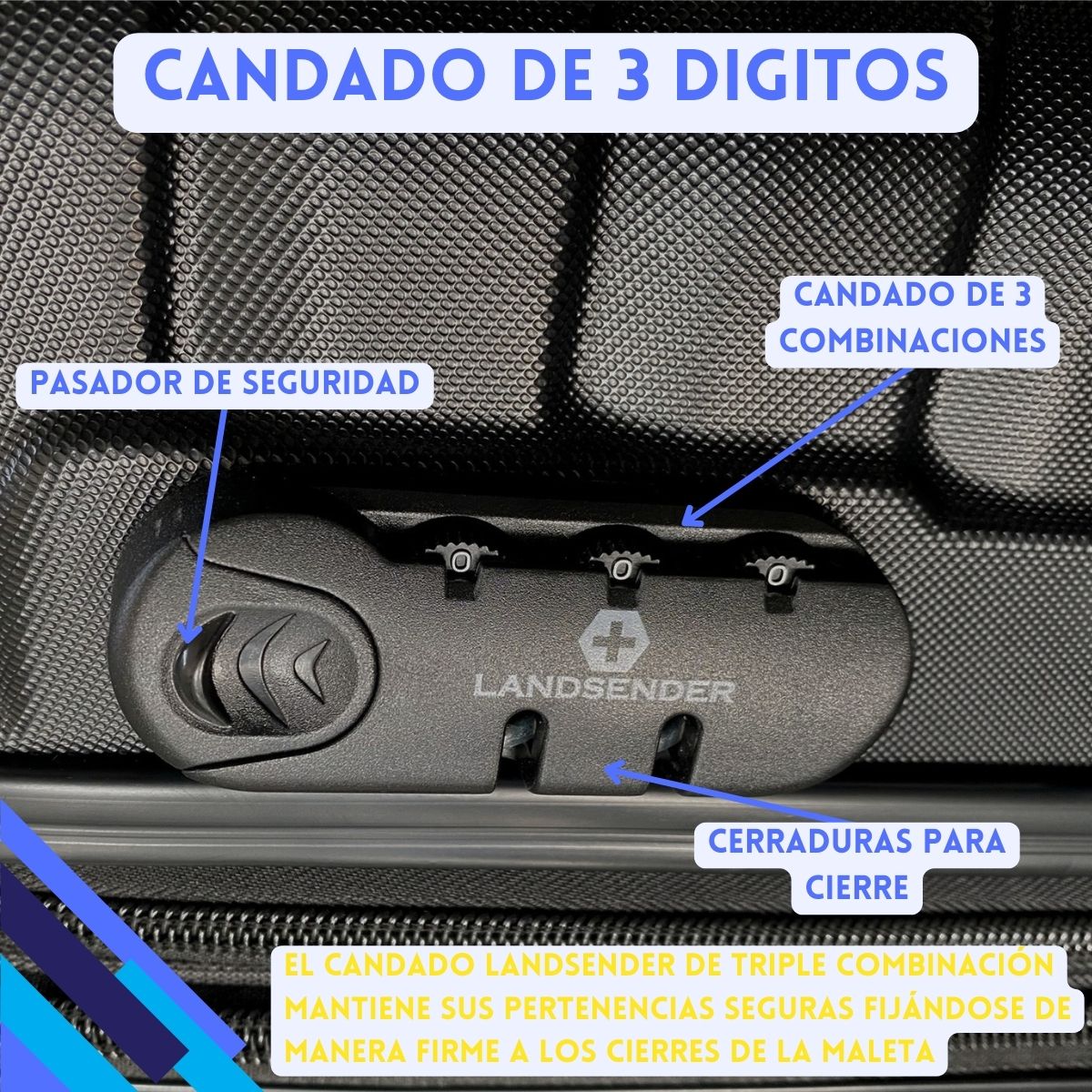 Foto 5 pulgar | Juego de 2 Maletas Landsender Titanio 20" y  24" Gris