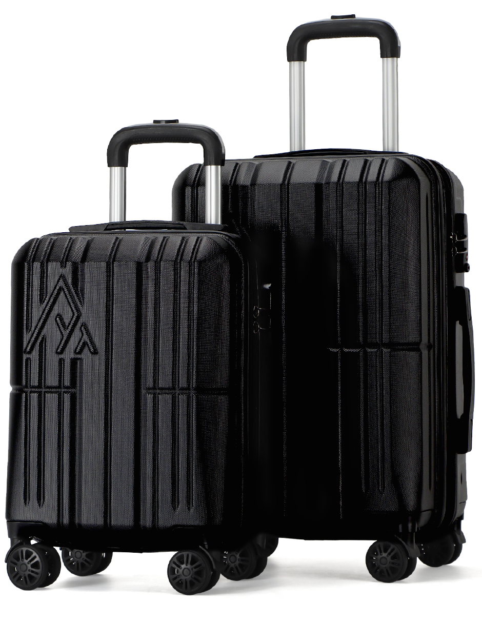 Foto 2 pulgar | Set De Maletas De Mano Carry-on  2-pack 20” + 16” Y Candado Tsa Lock Obs-negro Armored Travel