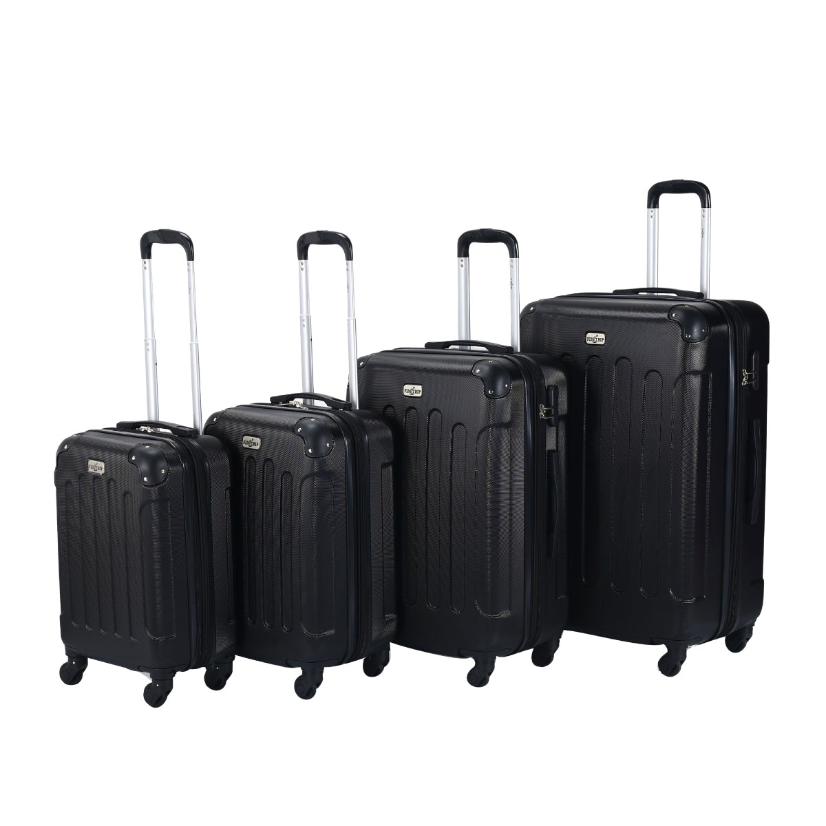 Juego de 4 Maletas Abs de Mano Tokio 18" 20" 24" y 28" Negro