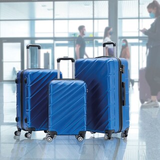Foto 7 | Juego de 3 Maletas U Dubai 20'' 24'' y 28'' Azul