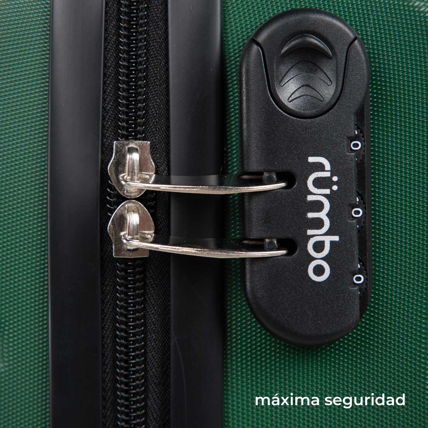 Foto 5 pulgar | Juego 3 Maletas de Viaje Rígidas Rumbo con Ruedas 360 Verde