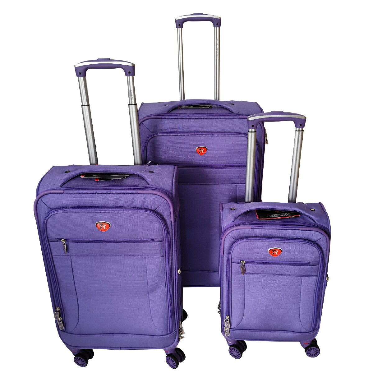 Set de 3 Maletas Travel Republic TRG-NY04BU Morado Expandibles $3,200