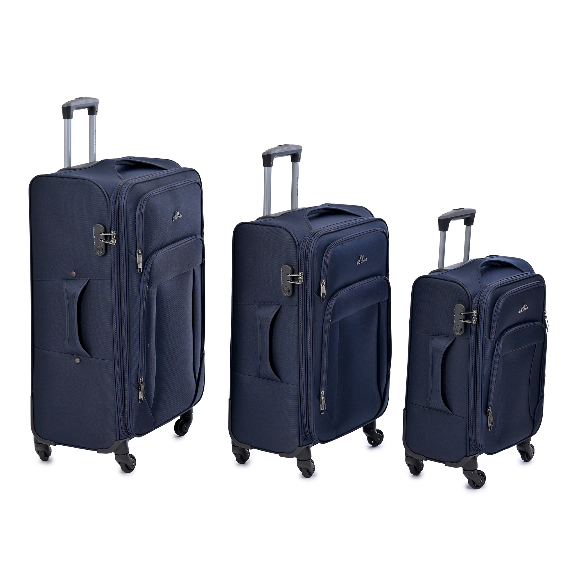 Foto 2 | Set de Maletas Us Urban 3 piezas Azul