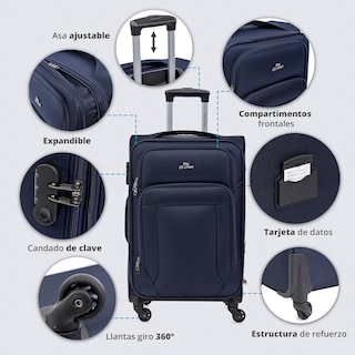 Foto 4 | Set de Maletas Us Urban 3 piezas Azul