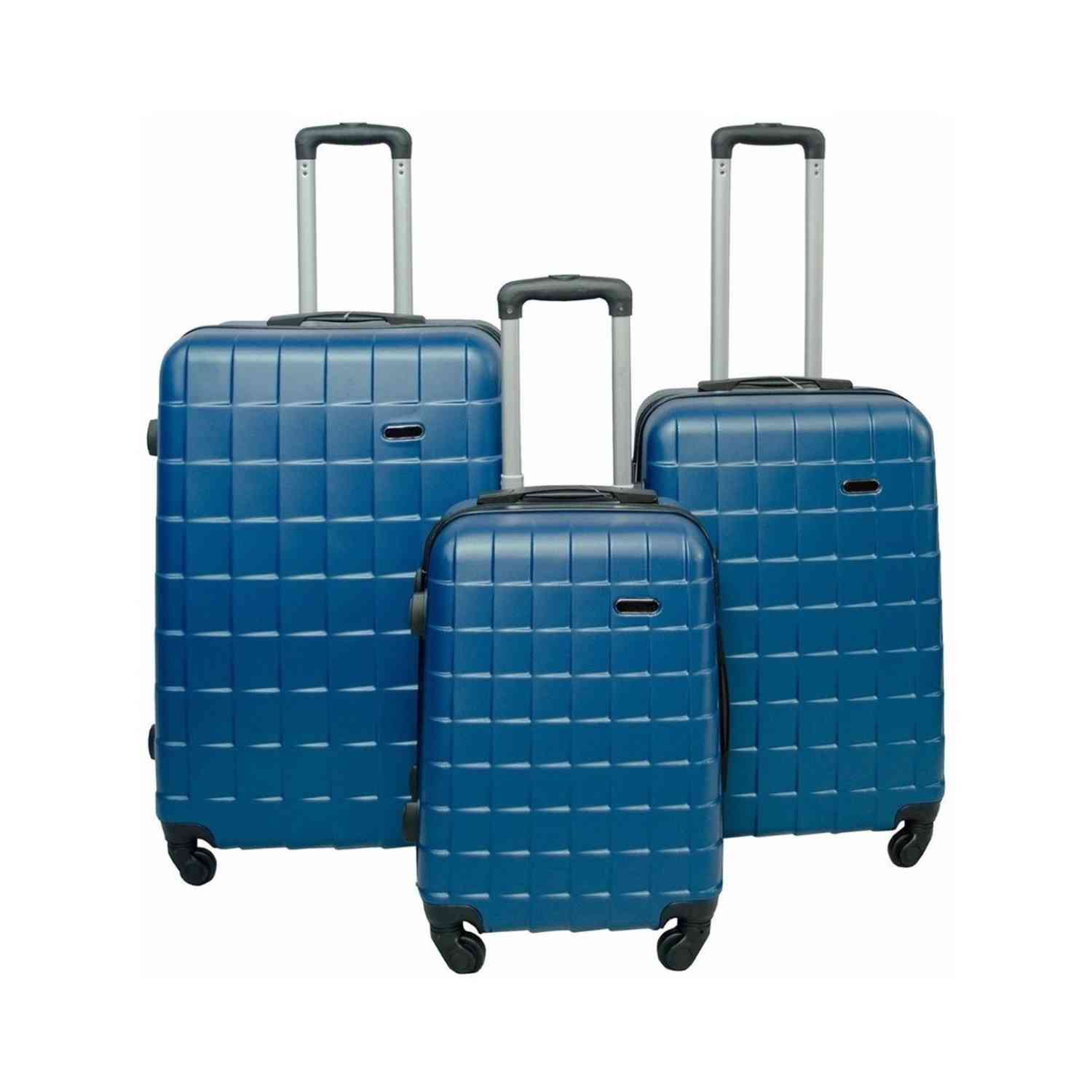 Juego de Maletas Rack & Pack Set 3 Maleta Rígidas Azules con Ruedas