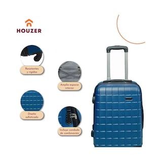 Foto 4 | Juego de Maletas Rack & Pack Set 3 Maleta Rígidas Azules con Ruedas