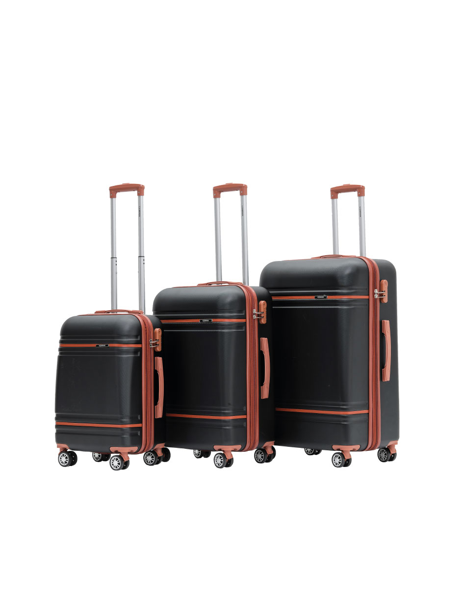 Set 3 Maleta Abs 28'' Cairo Negro