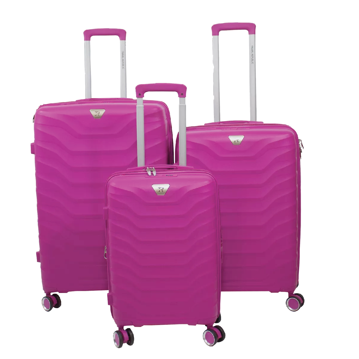 Set De Maletas Rigidas Travel Republic Tr-ferfuc06 Fucsia