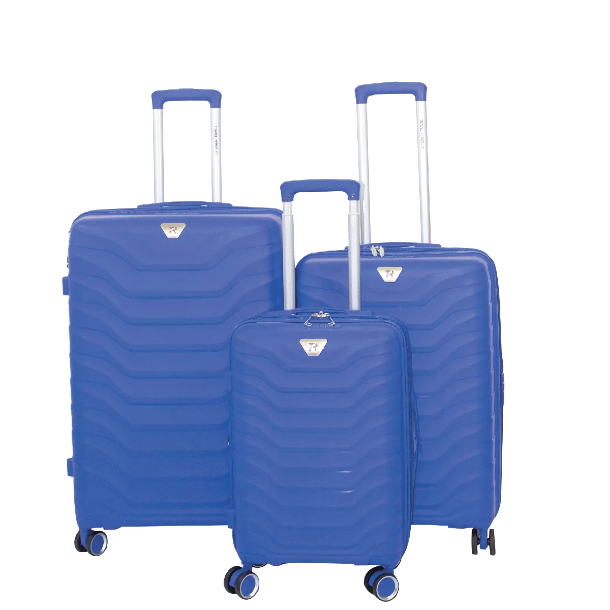 Foto 2 pulgar | Set De Maletas Rigidas Travel Republic -ferrey04 Polipropileno Azul