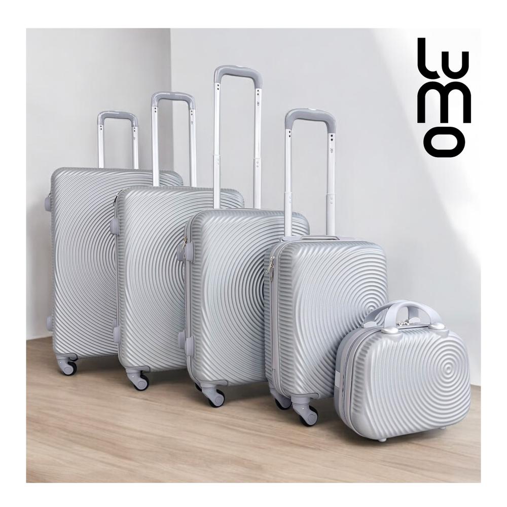 Foto 4 pulgar | Juego Set De Maletas 5 Pzs Rigidas 4 Ruedas 360 Resistentes