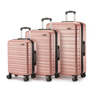 Foto 1 | Juego de Maletas Amazon Basics Hardshell 3 Piezas Rosa - Venta Internacional