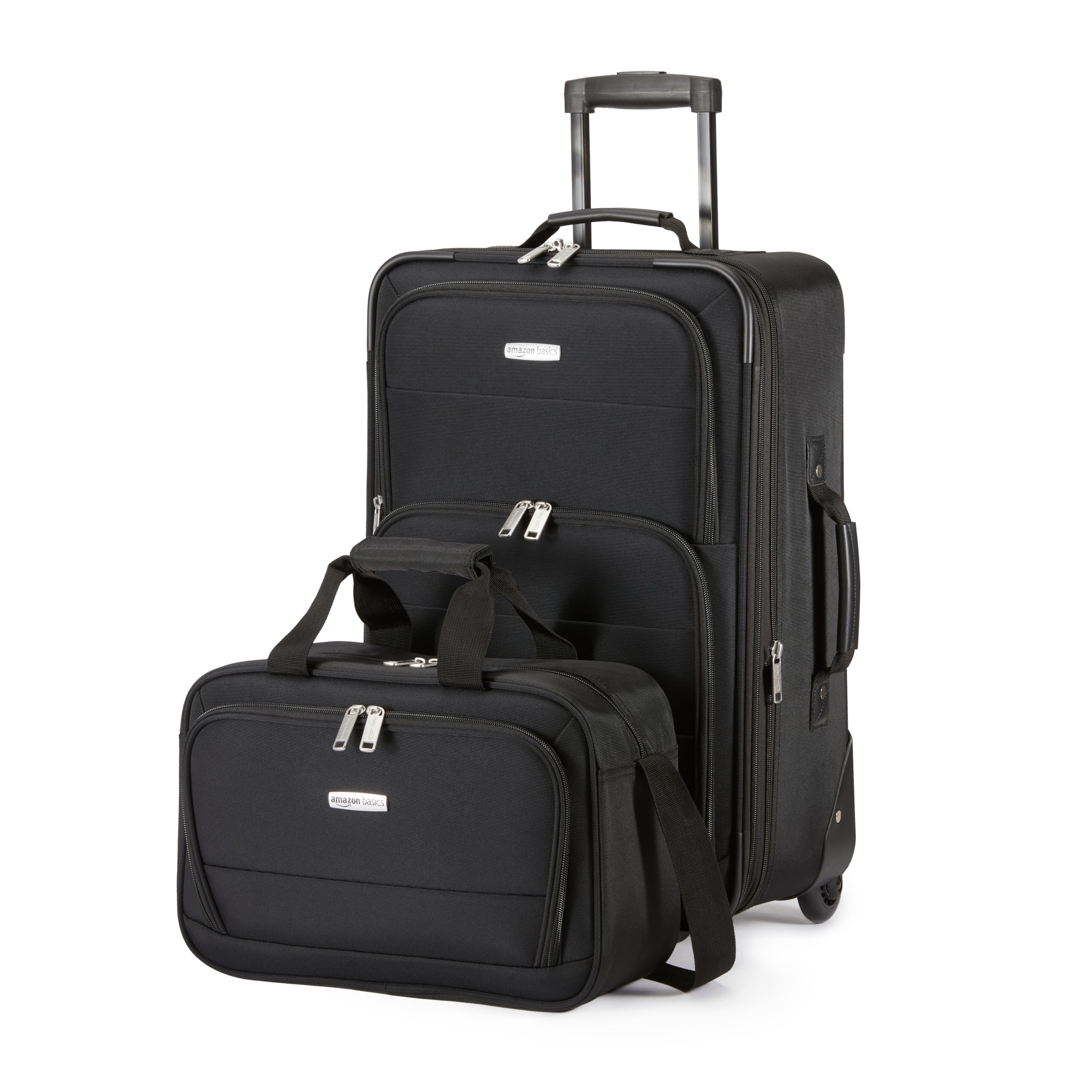 Foto 1 | Juego de Equipaje Amazon Basics Carry On Maleta de 23" y Bolsa de Mano de 15" Negro - Venta Internacional