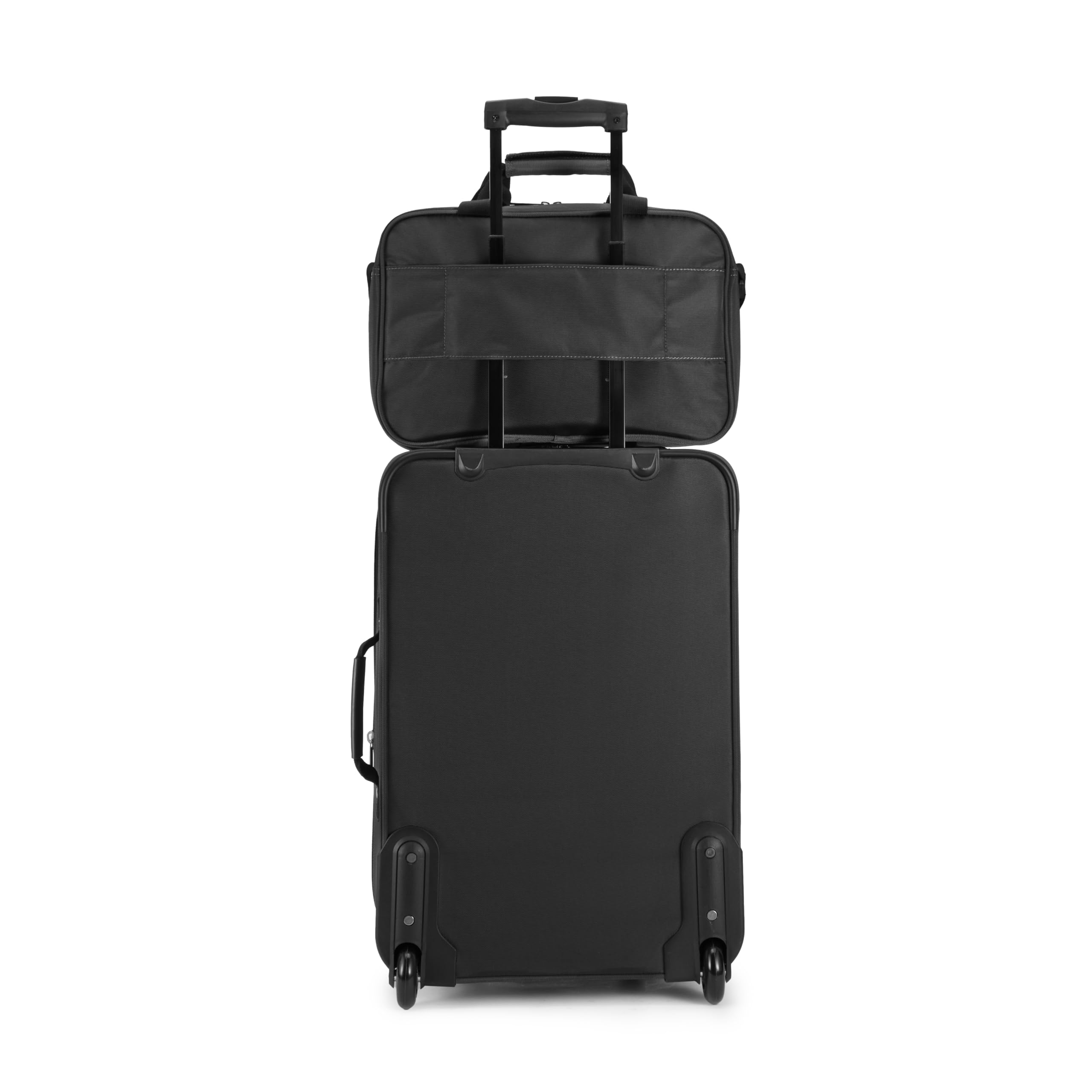Foto 7 pulgar | Juego de Equipaje Amazon Basics Carry On Maleta de 23" y Bolsa de Mano de 15" Negro - Venta Internacional