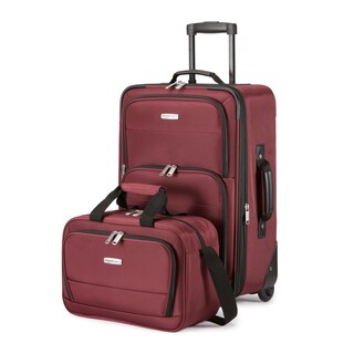 Foto 1 | Juego de Equipaje Amazon Basics Carry On de 23" con Bolsa de Mano Rojo - Venta Internacional