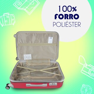 Foto 8 | Set de Maletas para Viaje Ultra Resistente 4 Ruedas 360 de 19 y 24 Pulgadas Etco Travel