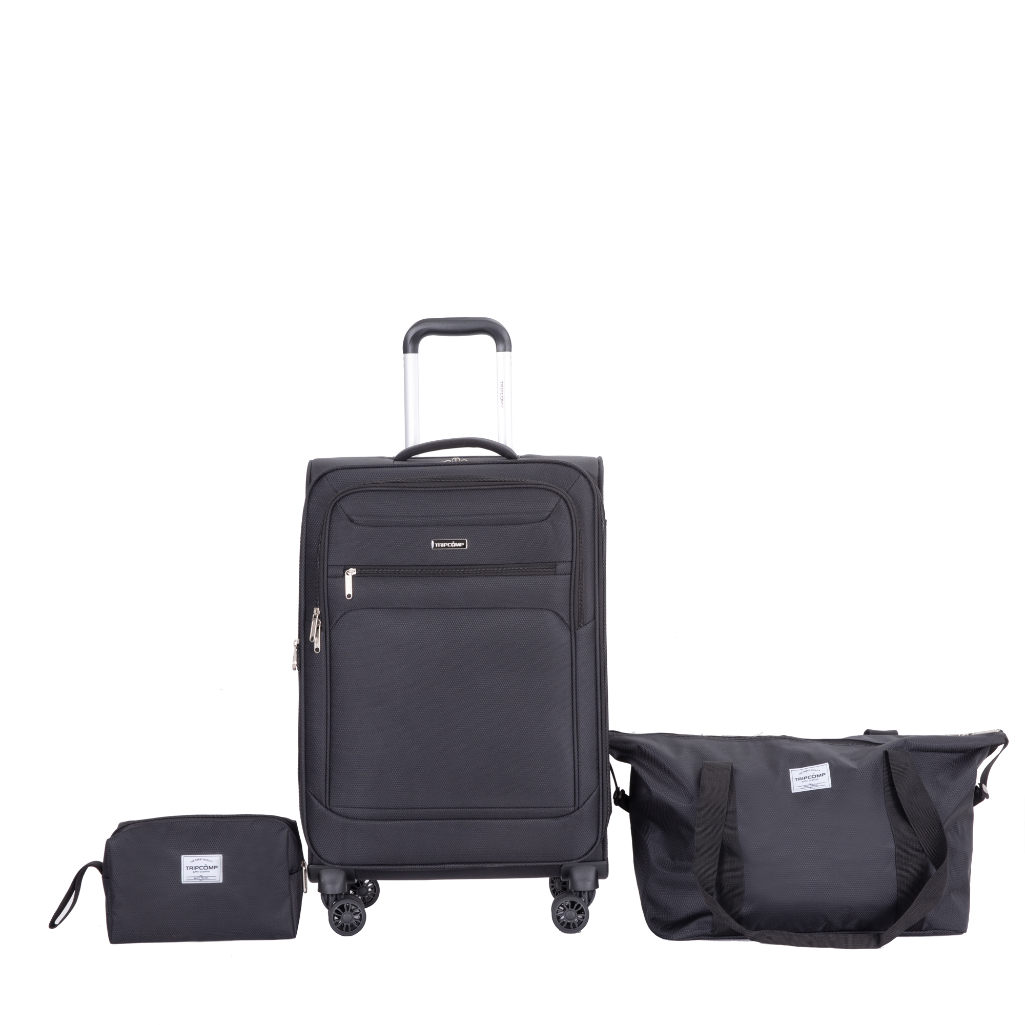 Juego Set De Equipaje 3 Piezas Maleta De Mano 18 Pulgadas Bolsa De Viaje Ruedas Dobles Giratorias