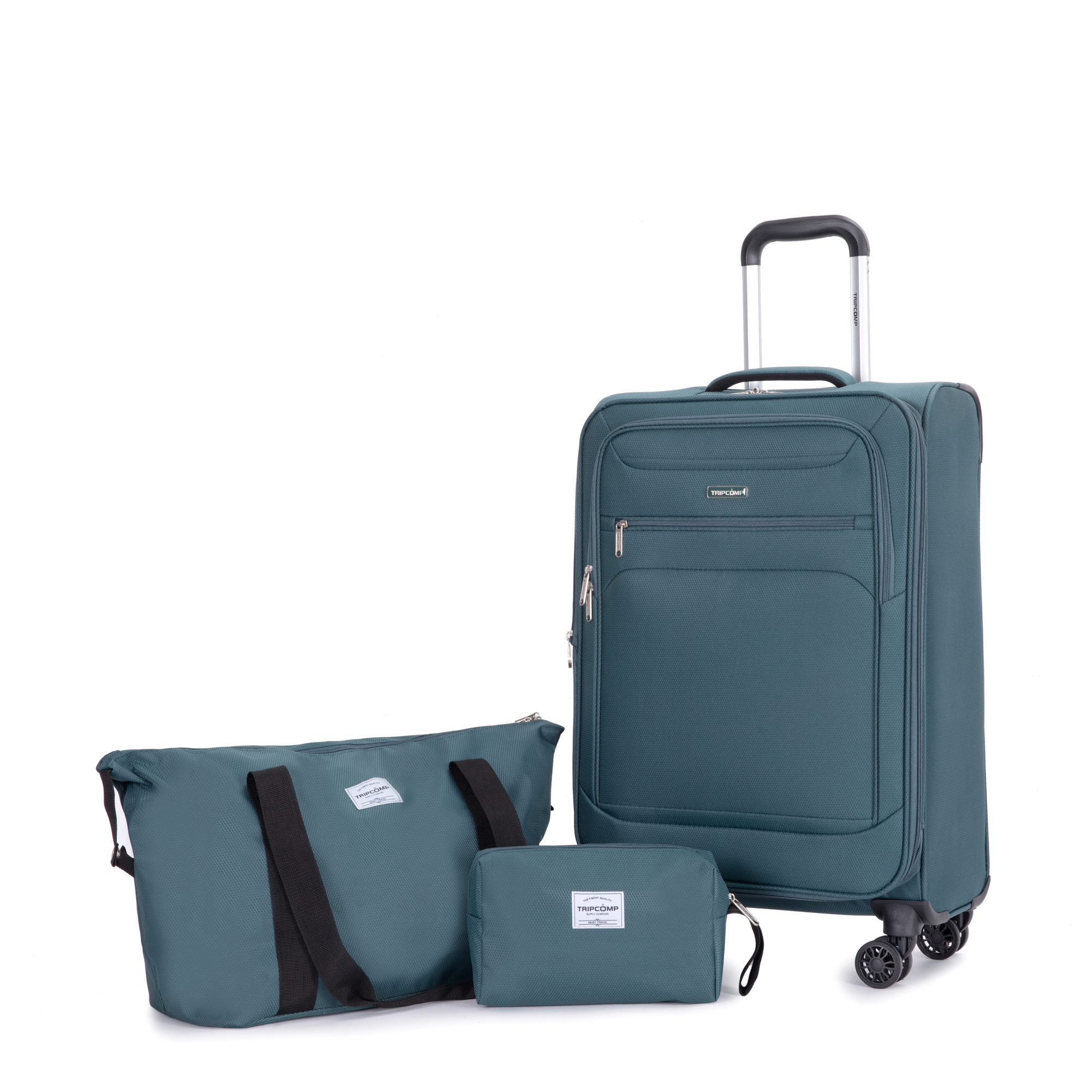 Juego Set De Equipaje 3 Piezas Maleta De Mano 18 Pulgadas Bolsa De Viaje Ruedas Dobles Giratorias