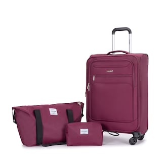Foto 1 | Juego Set De Equipaje 3 Piezas Maleta De Mano 18 Pulgadas Bolsa De Viaje Ruedas Dobles Giratorias