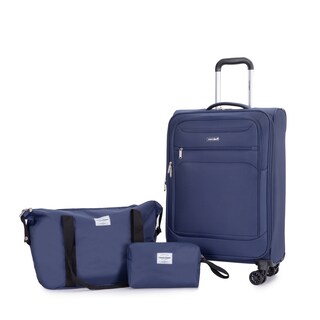 Foto 1 | Juego Set De Equipaje 3 Piezas Maleta De Mano 18 Pulgadas Bolsa De Viaje Ruedas Dobles Giratorias
