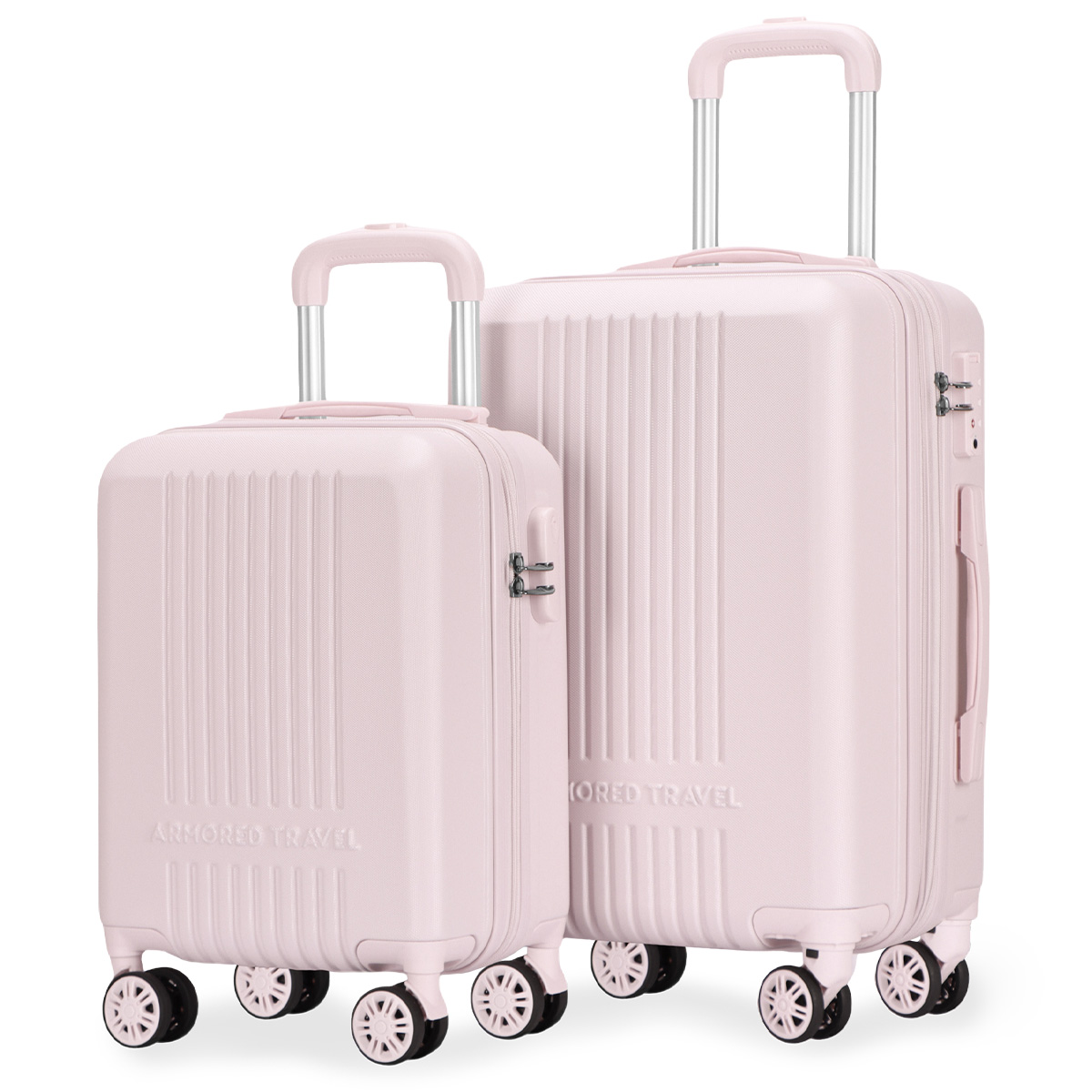Maletas de Viaje Carry-on de Mano 10kg Bella Rígida 2 Pack 20 y 16 Pulgadas con Llantas Desmontables