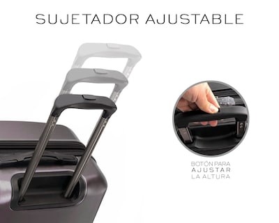 Foto 4 | Set De 3 Maletas Rigidas Con Ruedas Giratorias Basitex Cafés