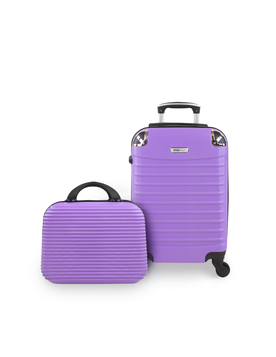Juego de Maleta Etco Travel Lila 2 Piezas