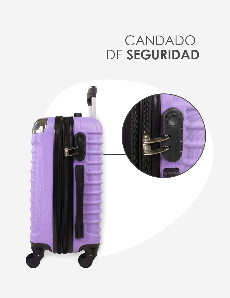 Foto 5 | Juego de Maleta Etco Travel Lila 2 Piezas