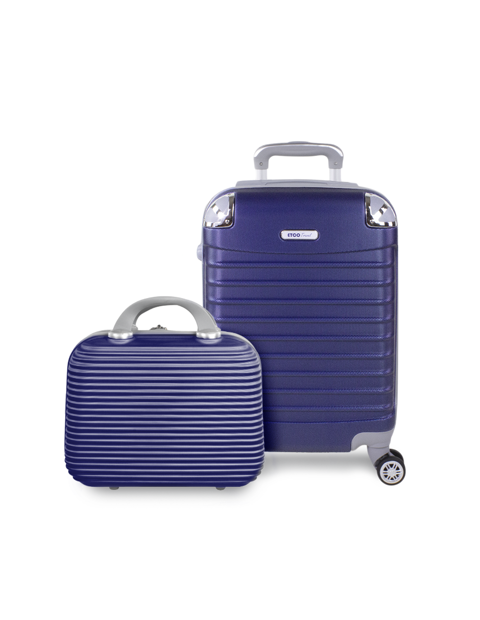Juego de Maleta Etco Travel Azul Marino 2 Piezas