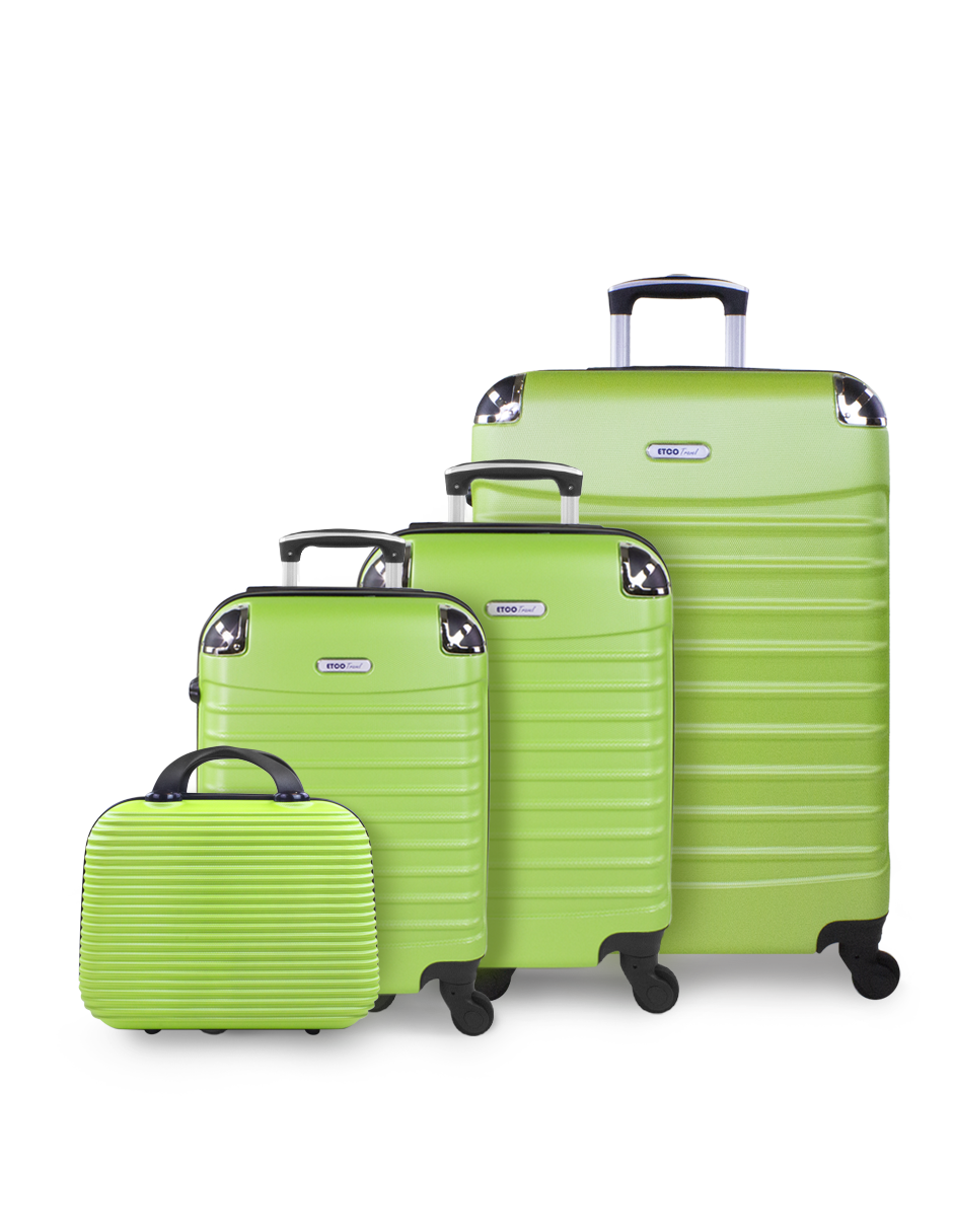 Juego de Maletas Etco Travel Verde 4 Piezas