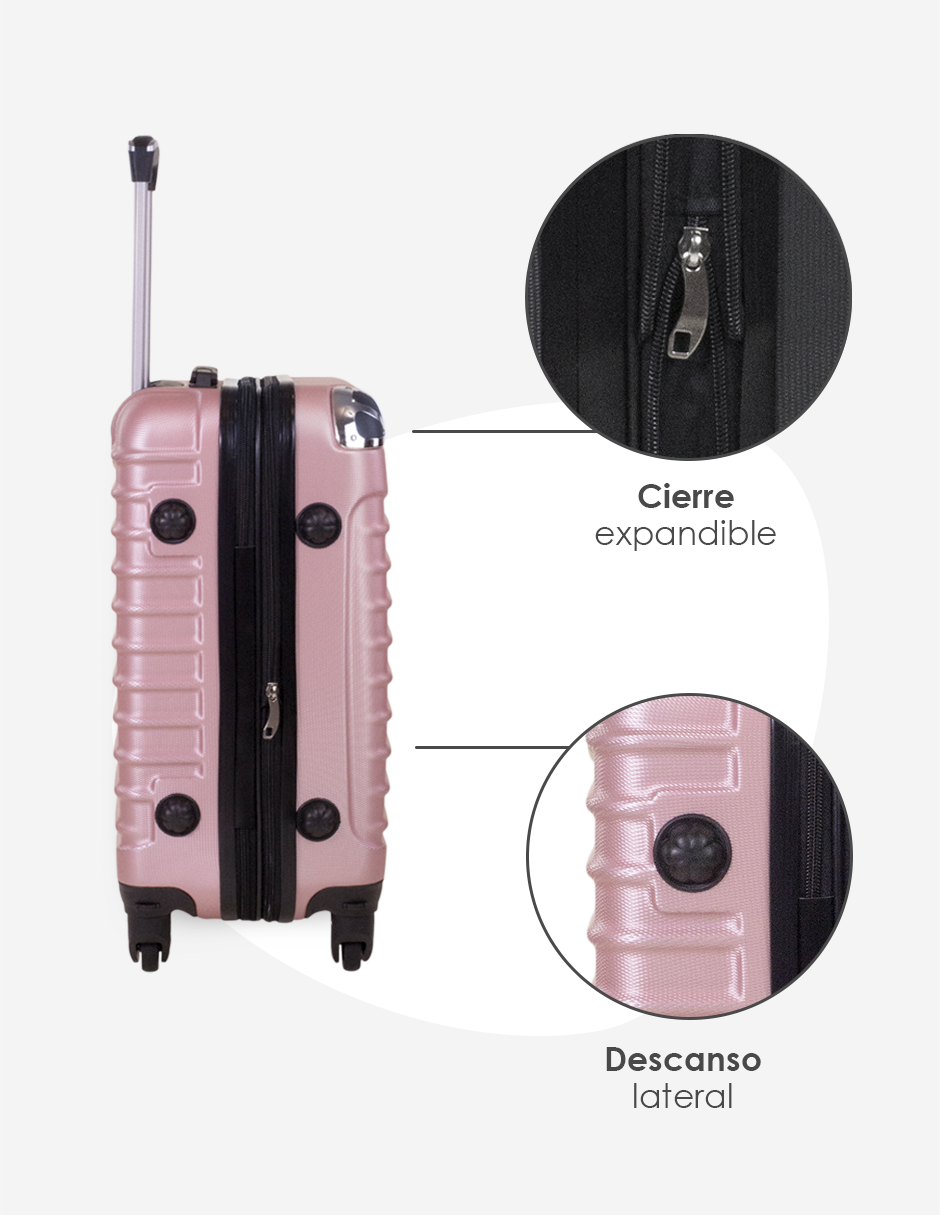 Foto 6 | Set de Maleta + Neceser Etco Travel Rosa