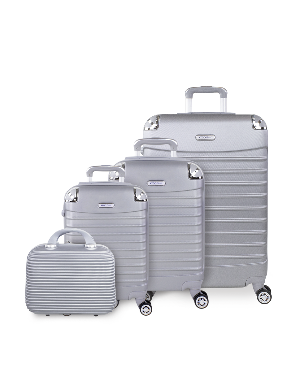Juego de Maletas Etco Travel Gris 4 Piezas