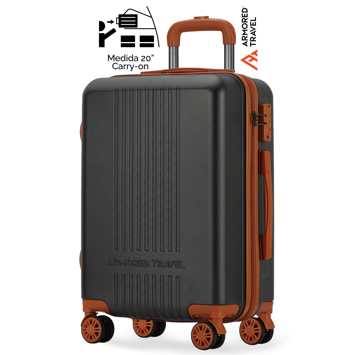 Maleta de Mano Berlin  Rosa 20'' con Candado de Seguridad