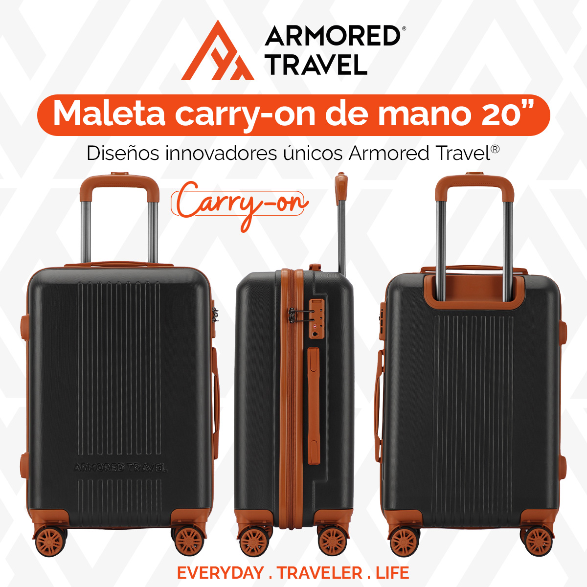 Foto 6 pulgar | Maleta de Mano Berlin  Rosa 20'' con Candado de Seguridad