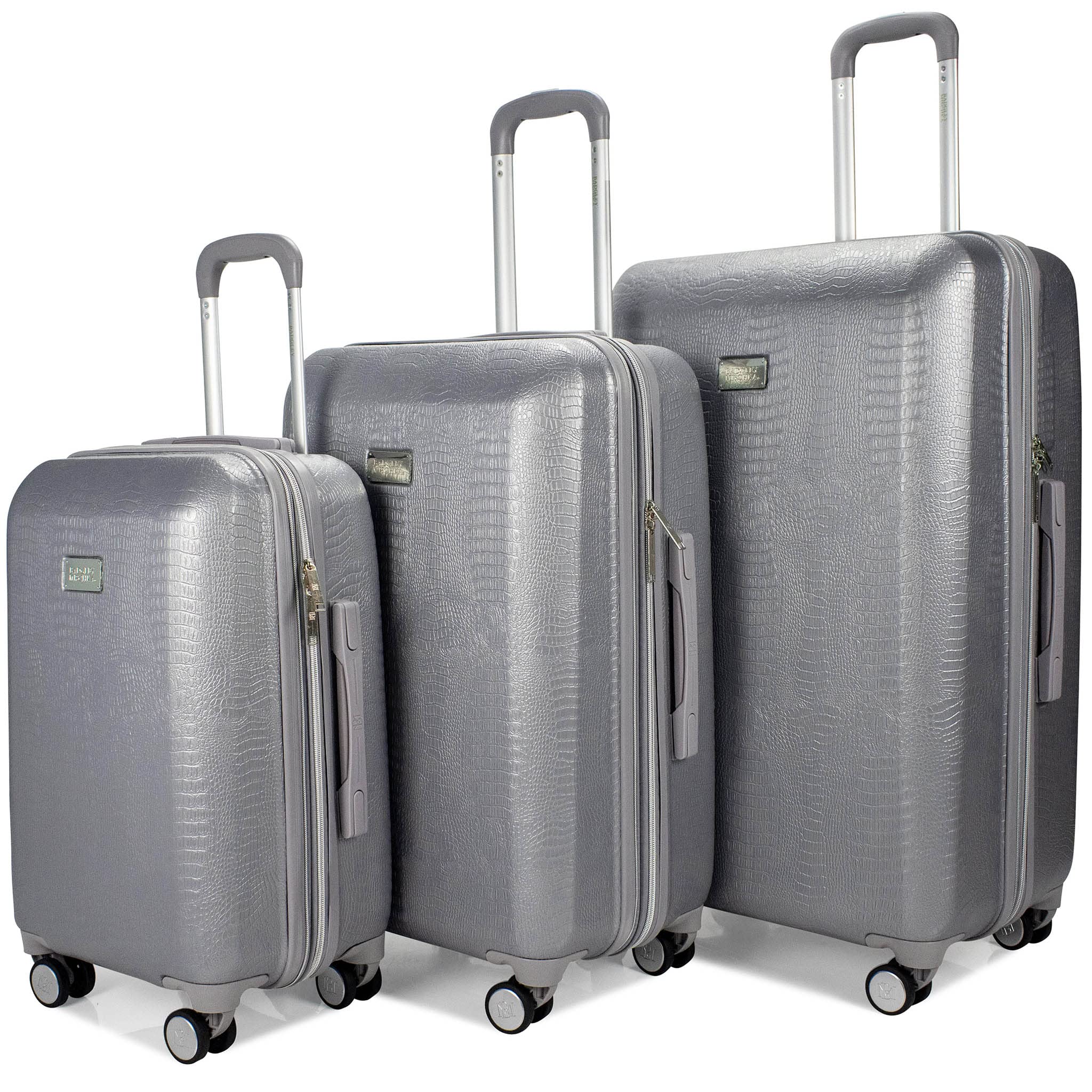 Foto 2 pulgar | Juego Expandible Luggage Badgley Mischka De Piel De Serpiente De 3 Piezas - Venta Internacional.