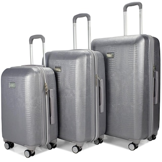 Foto 1 | Juego Expandible Luggage Badgley Mischka De Piel De Serpiente De 3 Piezas - Venta Internacional.