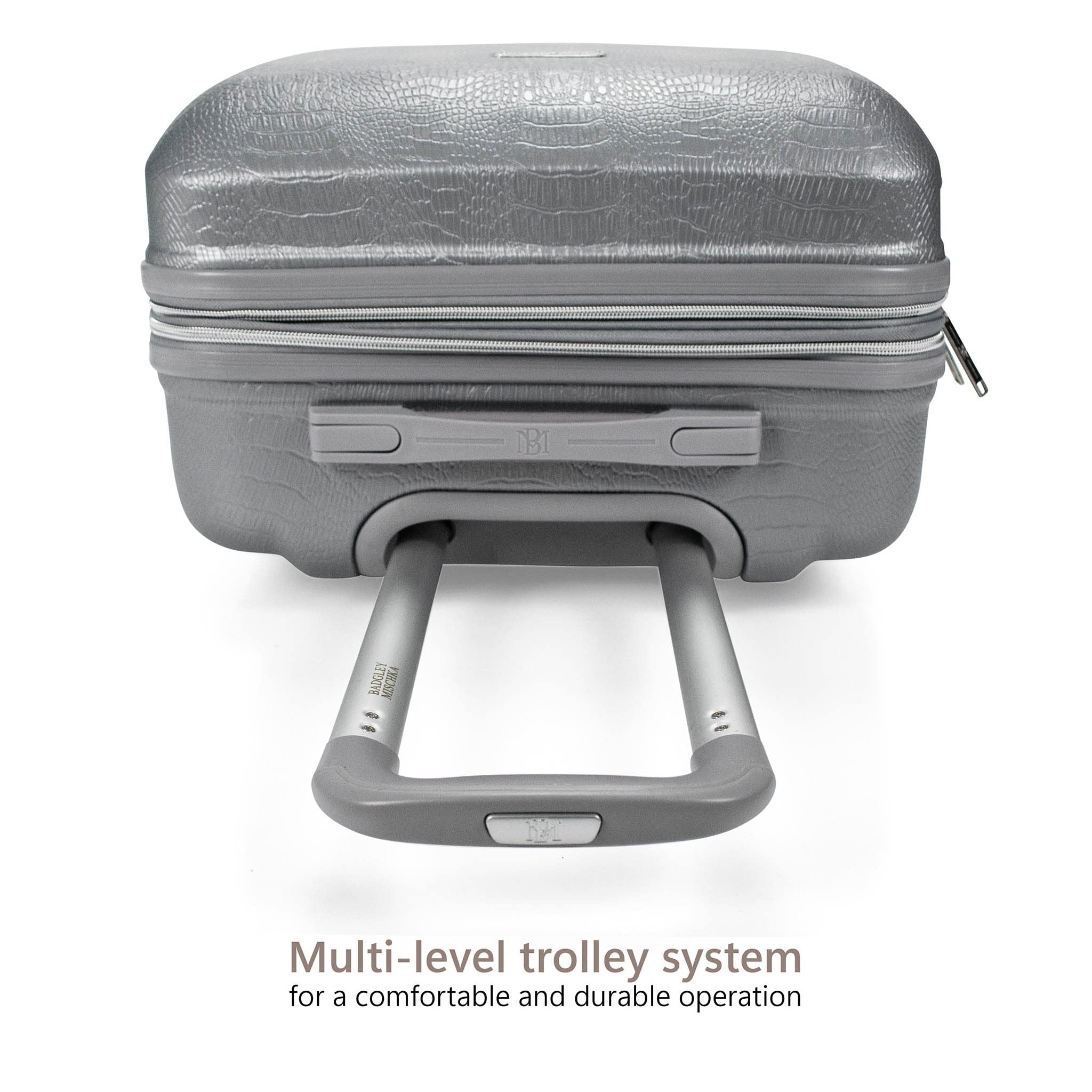 Foto 4 pulgar | Juego Expandible Luggage Badgley Mischka De Piel De Serpiente De 3 Piezas - Venta Internacional.
