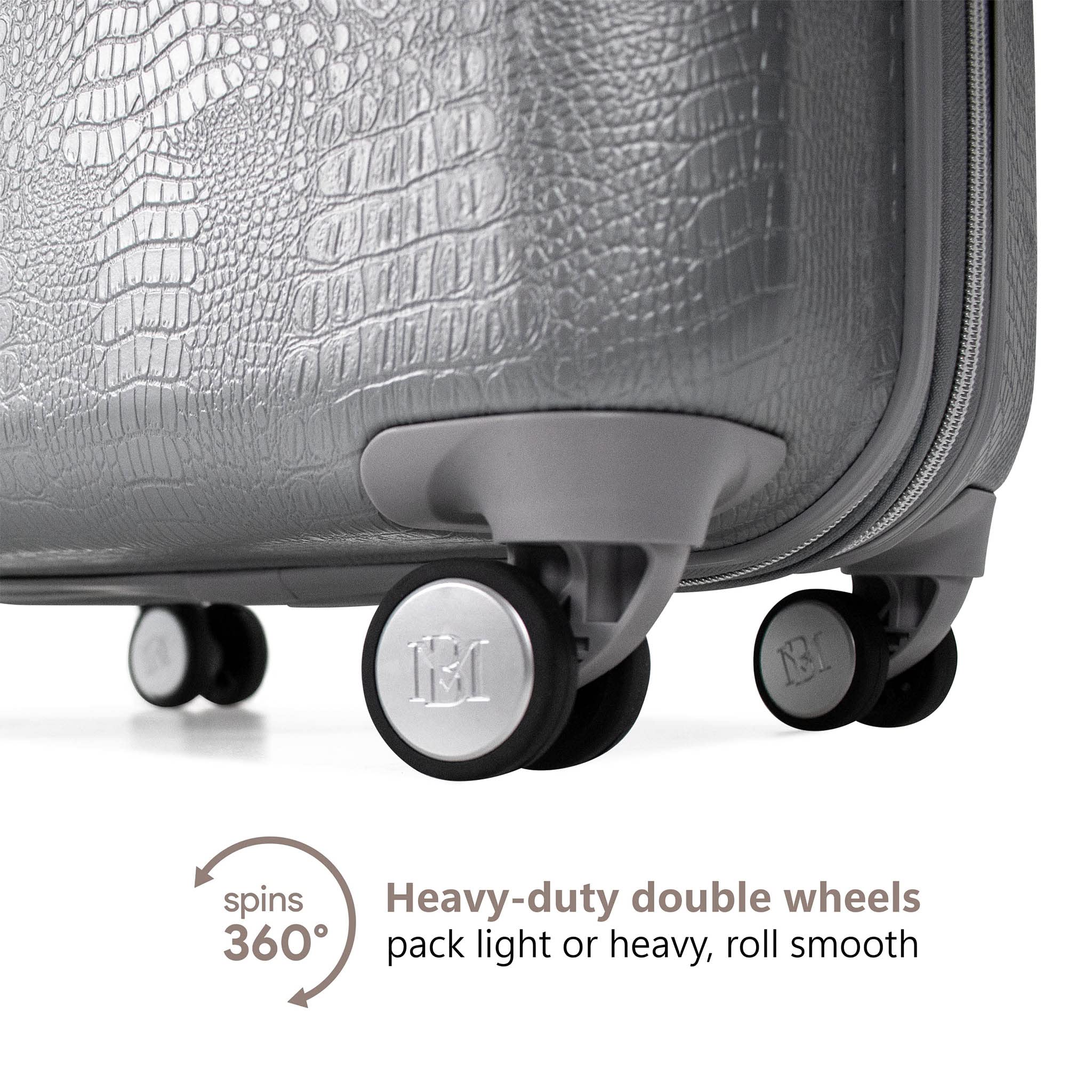 Foto 5 pulgar | Juego Expandible Luggage Badgley Mischka De Piel De Serpiente De 3 Piezas - Venta Internacional.